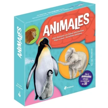 ANIMALES. Libro + 6 formas 3D