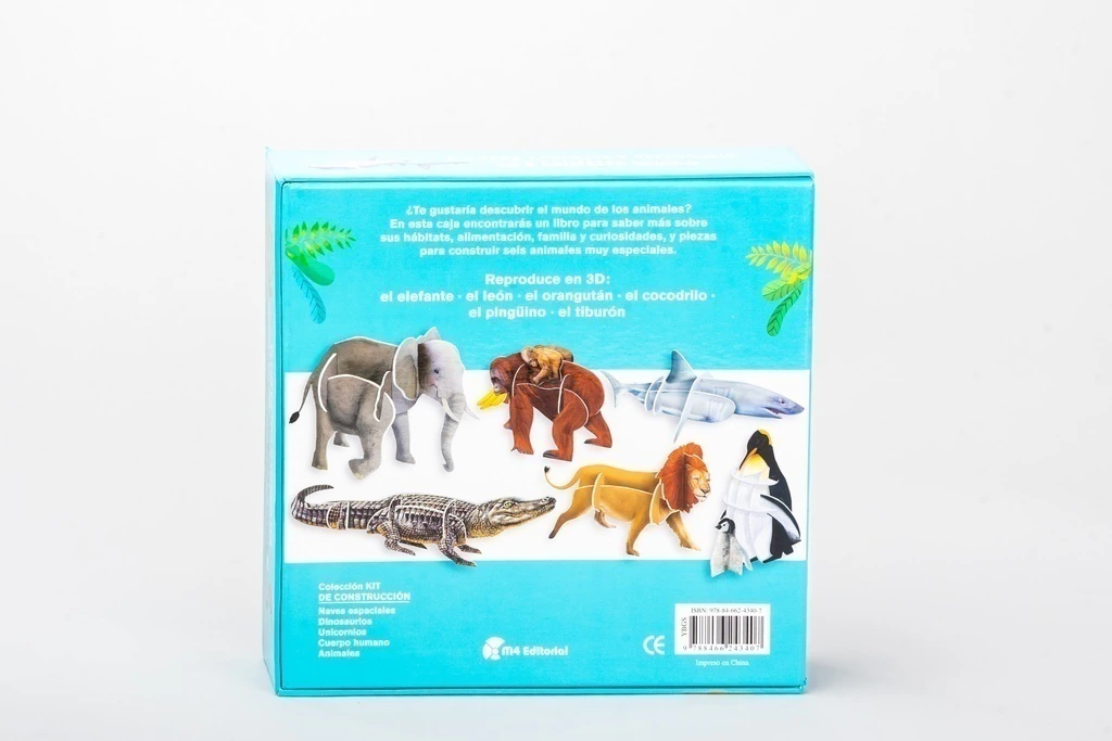 ANIMALES. Libro + 6 formas 3D - Imagen 3