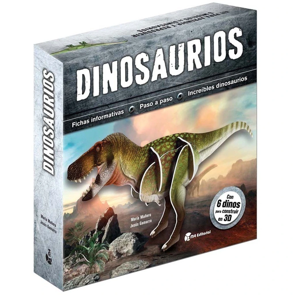 DINOSAURIOS. Libro + 6 formas 3D