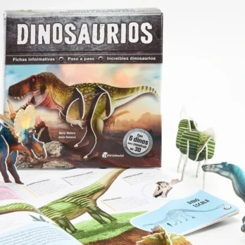 DINOSAURIOS. Libro + 6 formas 3D