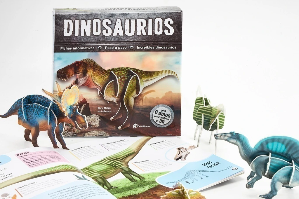 DINOSAURIOS. Libro + 6 formas 3D - Imagen 2