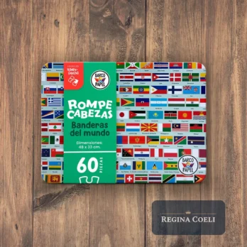 BANDERAS DEL MUNDO – Rompecabezas en lata 60 piezas