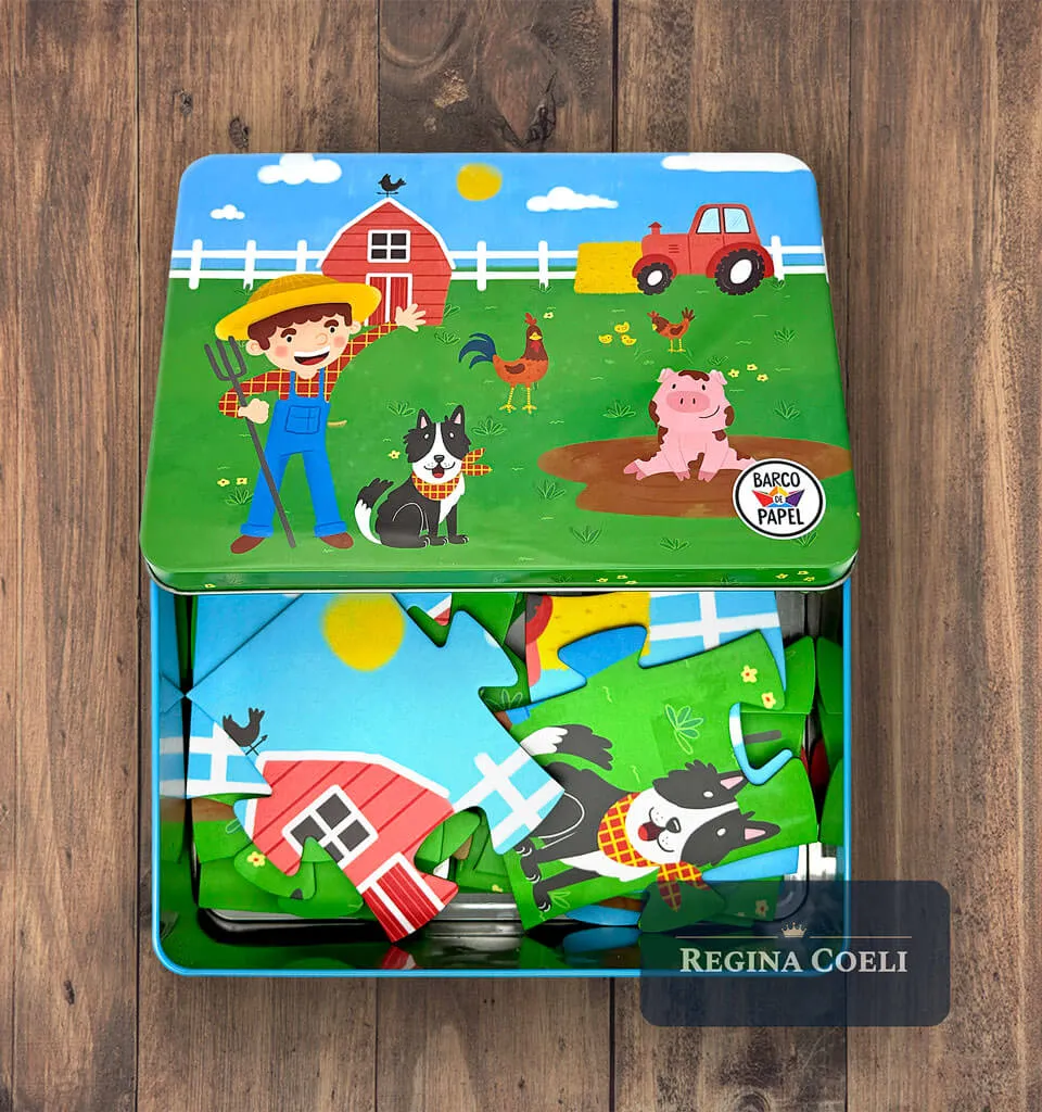 LA GRANJA - Rompecabezas en lata 8 y 12 piezas - Imagen 3