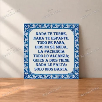 CERÁMICA «NADA TE TURBE» (A 180)