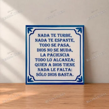 CERÁMICA «NADA TE TURBE» (A 183)