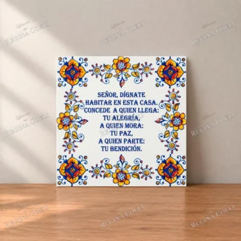 CERÁMICA «SEÑOR, DIGANTE HABITAR EN ESTA CASA…» (A 135)